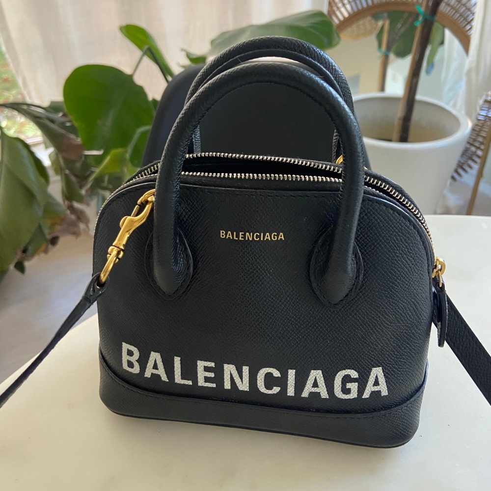 Balenciaga Ville Mini Top Handle Tote Bag Black